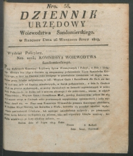 dziennik urzedowy woj.sandomierskiego 1819-38-00001